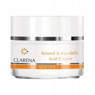 Clarena Acid Line nočný krém na tvár proti starnutiu pleti 50 ml